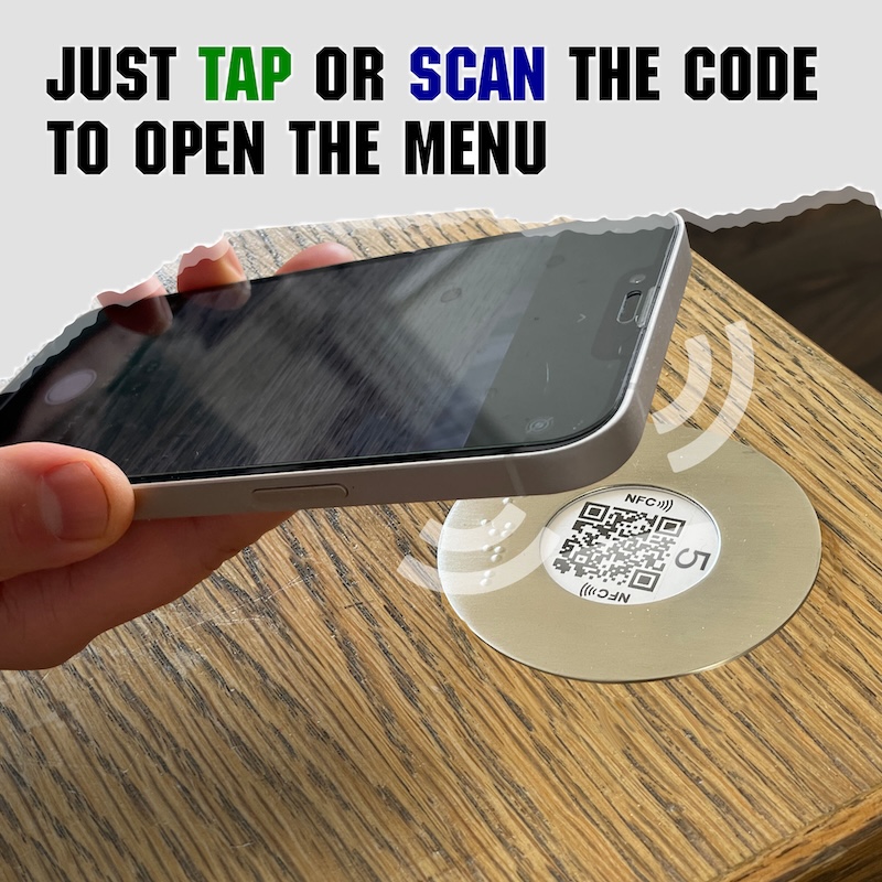 Braille Stainless Steel NFC & QR Code Interactive Discs - Image 6