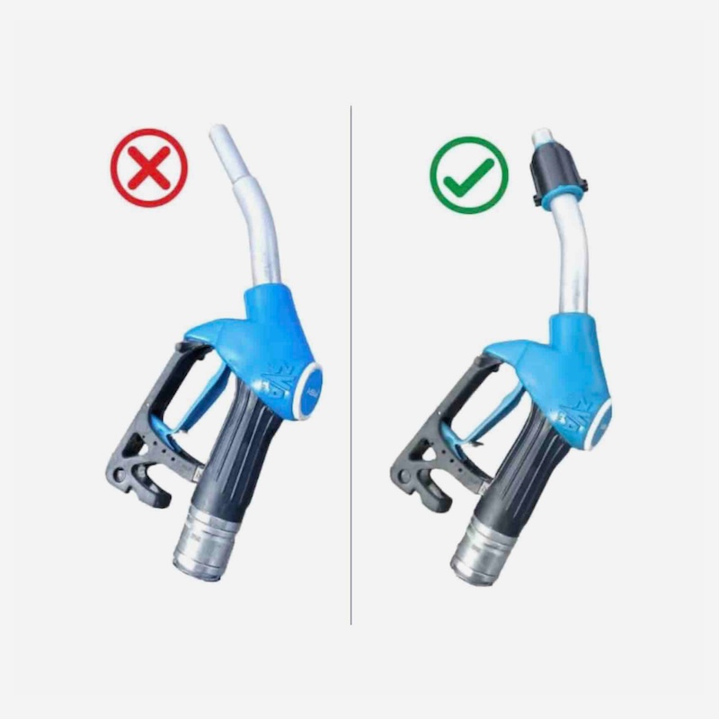 DN 40 nozzle with ELAFIX 40 AdBlue magnet adapter